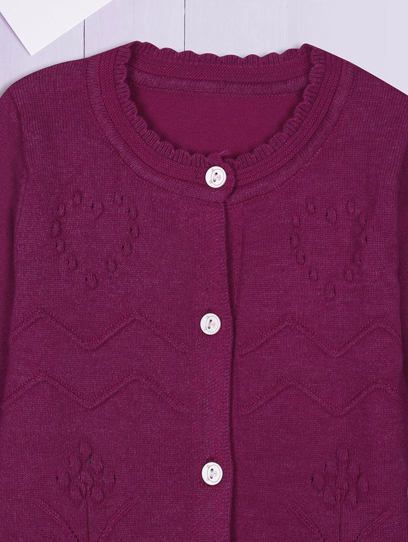 pink acrylic cardigan - 20588900 - Standard Image - 2