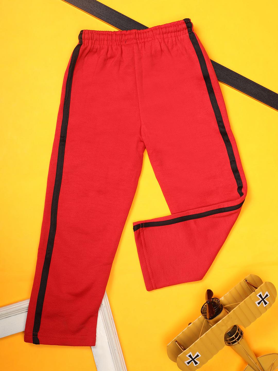 red spun fleece trouser - 20589033 - Standard Image - 2