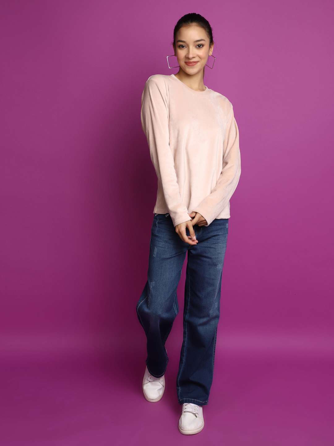 assorted polyester knitted vellore sweatshirt - 20589107 -  Standard Image - 7