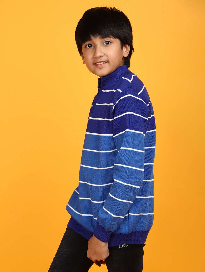boys self design long sleeve sweater - 20589944 - Standard Image - 2