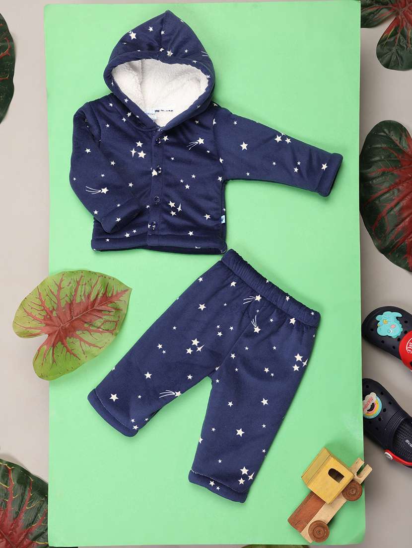 blue printed full length sets