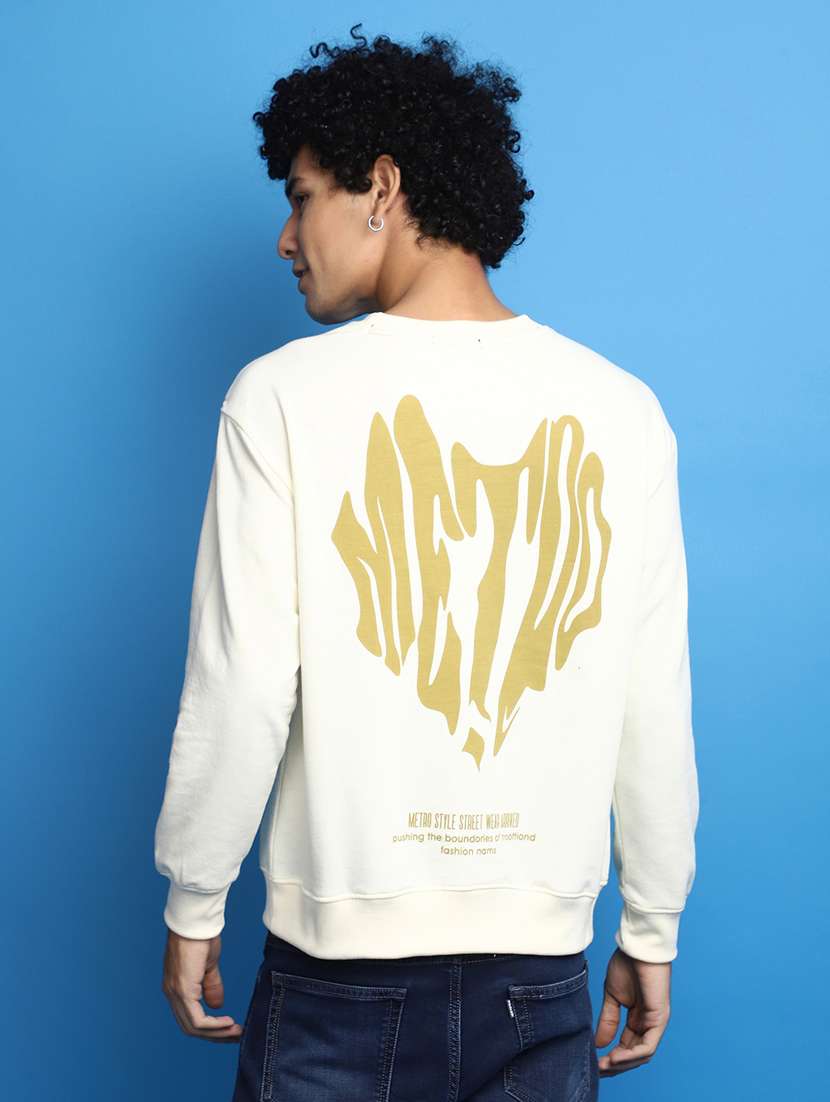 men back print long sleeve sweatshirt - 20590574 -  Standard Image - 2