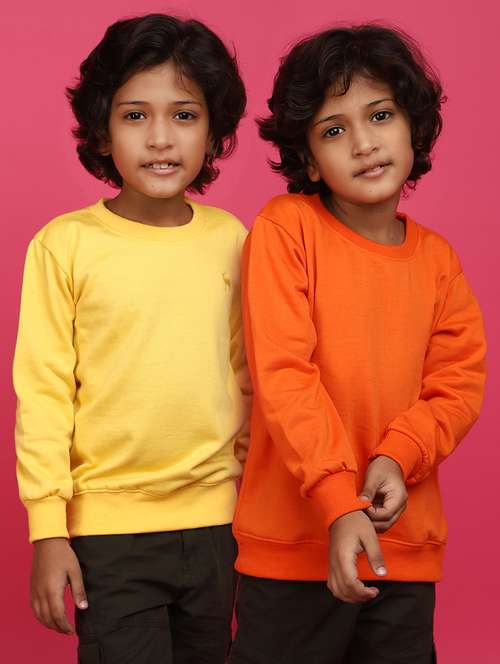 boys pack of 2 solid sweatshirts - 20590586 - Standard Image - 0
