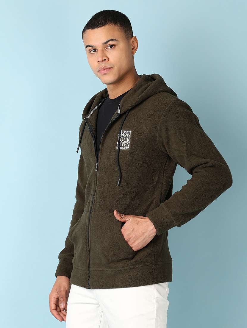 men long sleeves placement print sweatshirt - 20590787 - Standard Image - 2