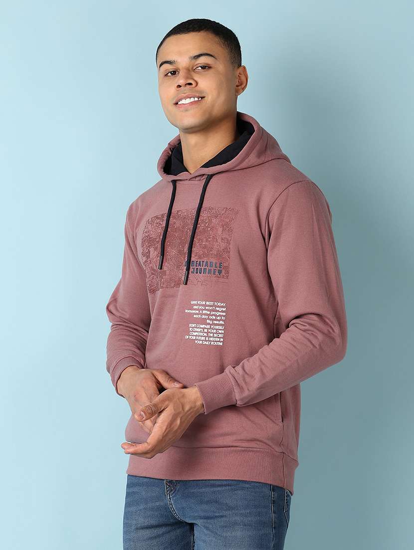 men long sleeved front printed sweatshirt - 20590893 -  Standard Image - 2