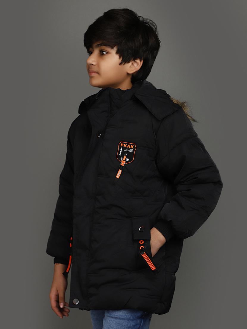 black cotton jacket - 20590923 - Standard Image - 2