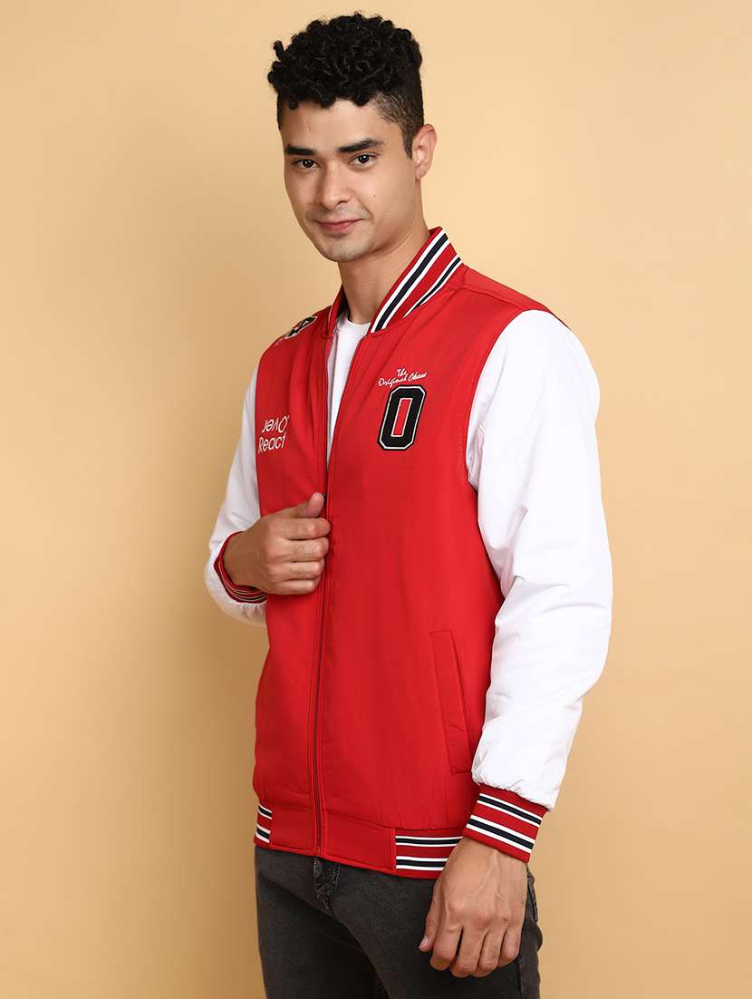 men color block long sleeve quilted jacket - 20590958 -  Standard Image - 2