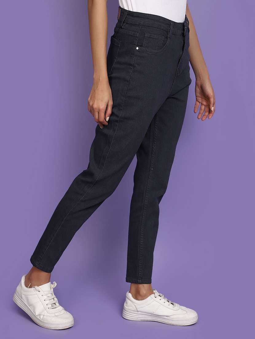 black denim plain jeans - 20591118 -  Standard Image - 2