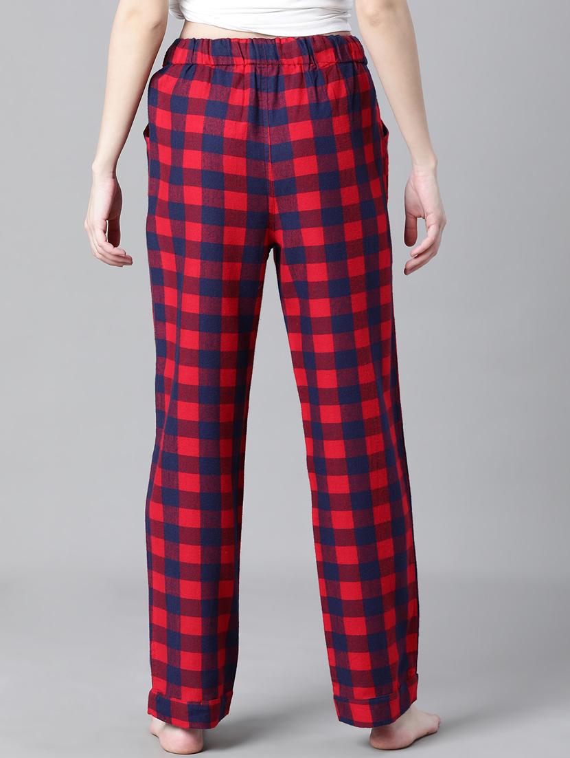 women checkered pajama - 20592570 - Standard Image - 2