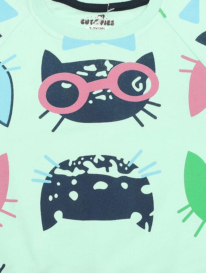 boys ai aqua printed full length twin set - 20592643 -  Standard Image - 2