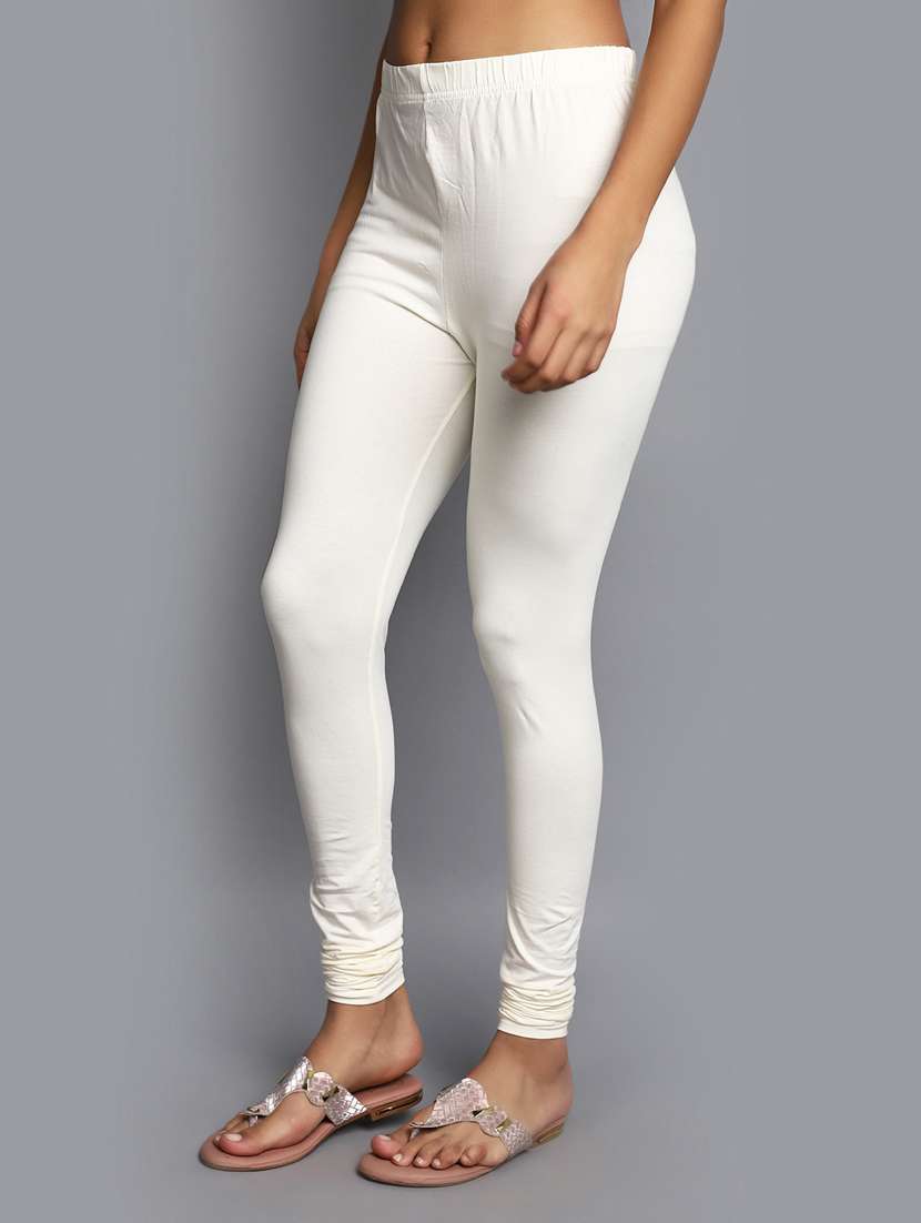 women solid cotton legging - 20594601 -  Standard Image - 2