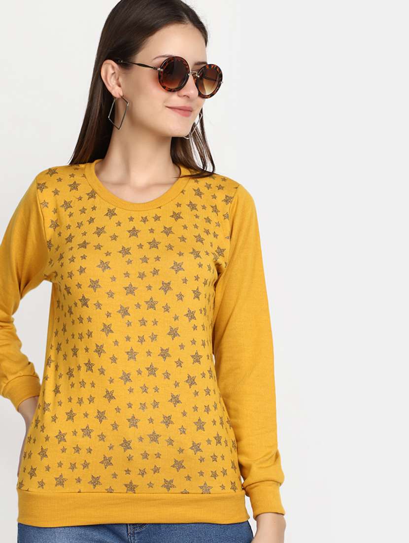 women printed long sleeves pullover - 20594755 -  Standard Image - 2