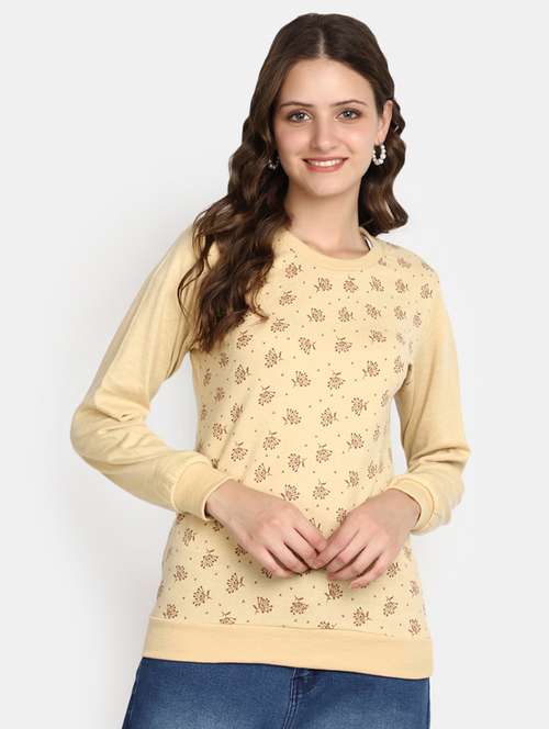women printed long sleeves pullover - 20594758 -  Standard Image - 0