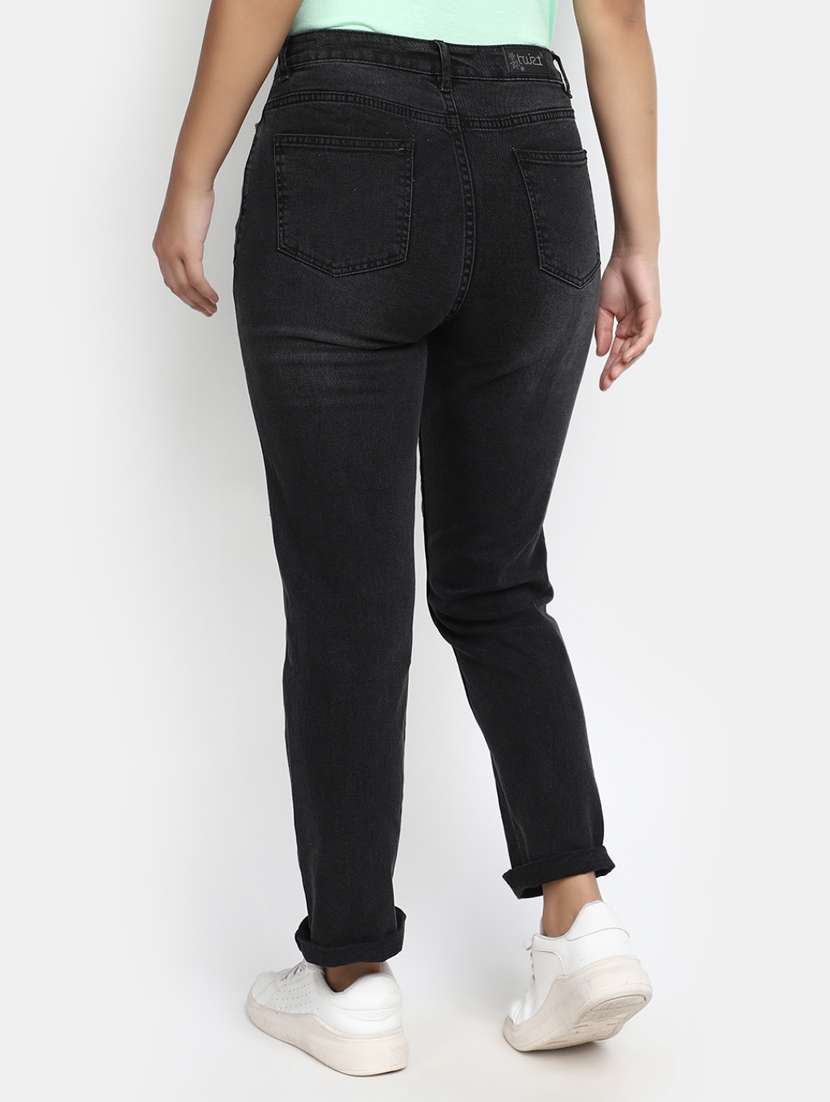 women's plain mom fit jeans - 20594941 -  Standard Image - 2