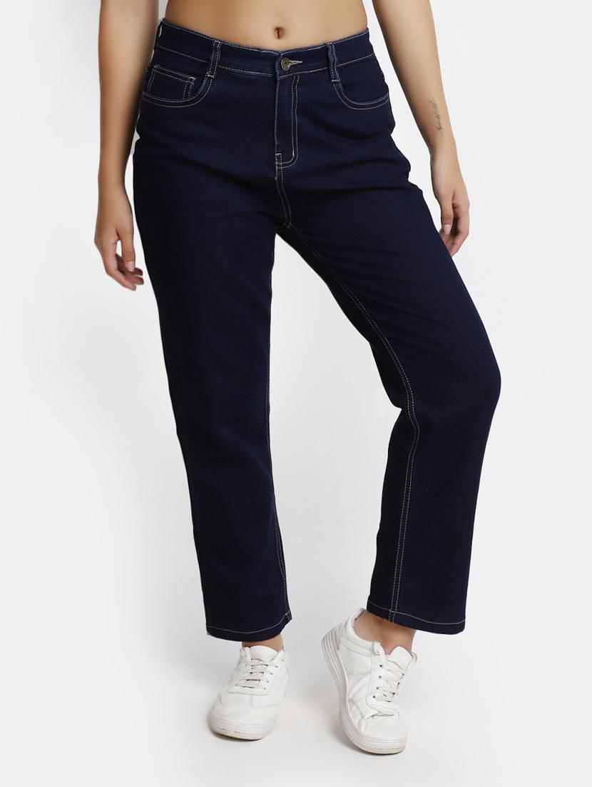 women's plain straight fit jeans - 20594946 -  Zoom Image - 0