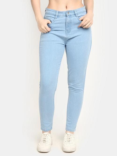 women's plain slim fit jeans - 20594947 - Standard Image - 0