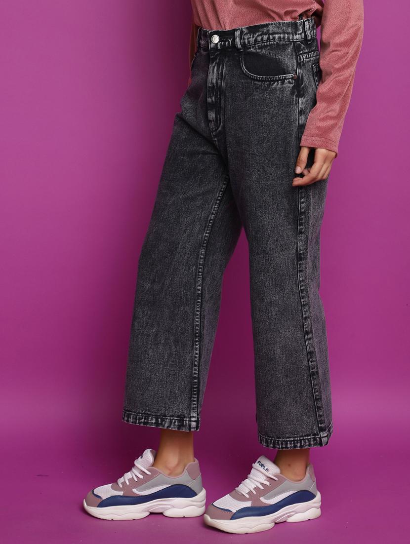 women's plain straight fit jeans - 20594958 - Standard Image - 2