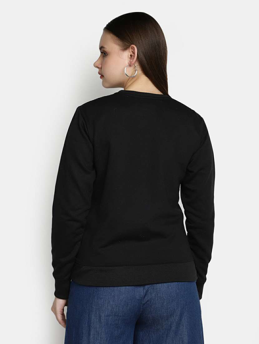 women long sleeved front print sweatshirt - 20595045 -  Standard Image - 2