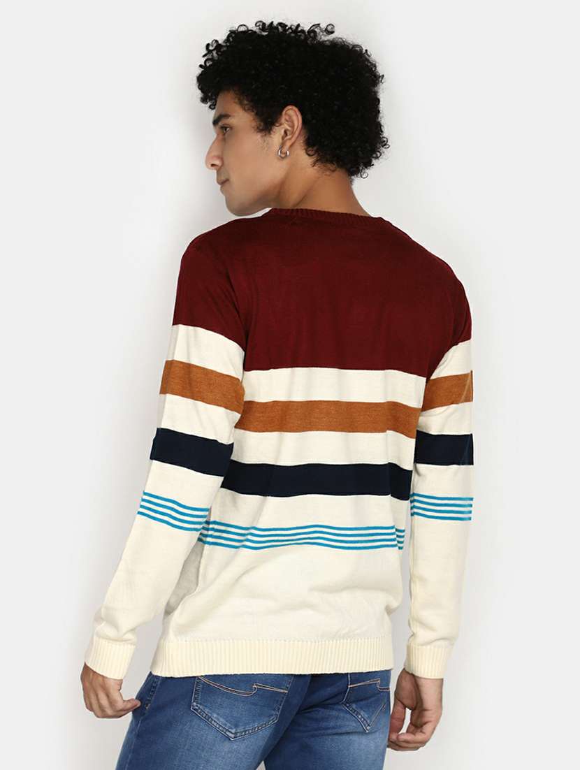 men striped long sleeve regular fit pullover  - 20595118 -  Standard Image - 2