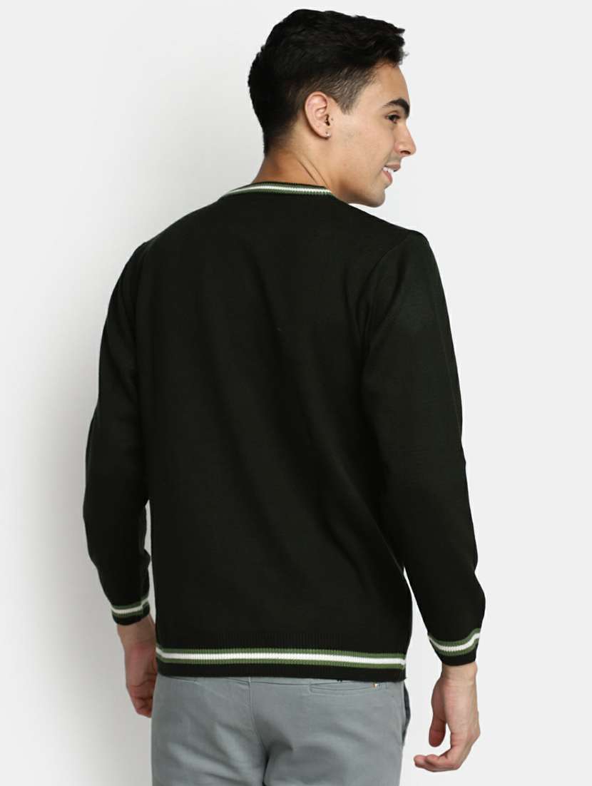 men solid long sleeve regular fit pullover  - 20595133 -  Standard Image - 2