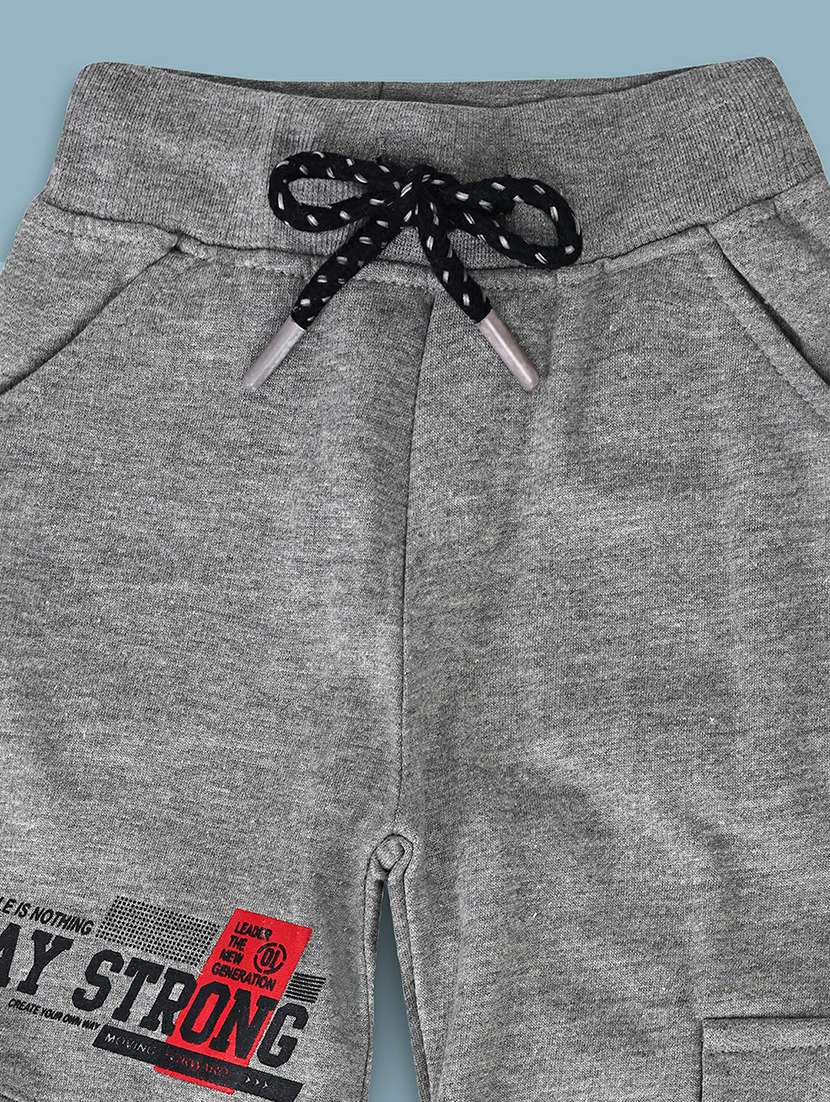 grey side taped cotton joggers - 20595519 -  Standard Image - 2