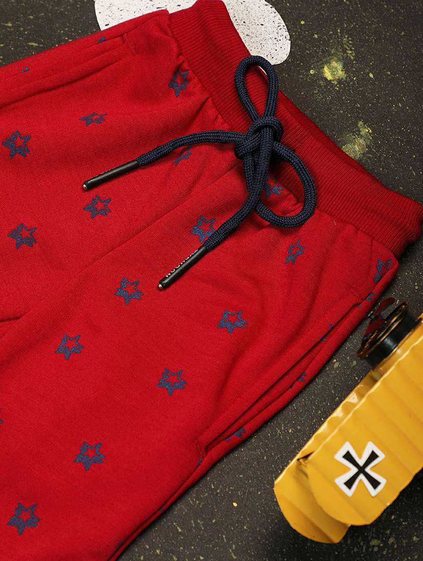 boys red printed casual joggers - 20595552 -  Standard Image - 2