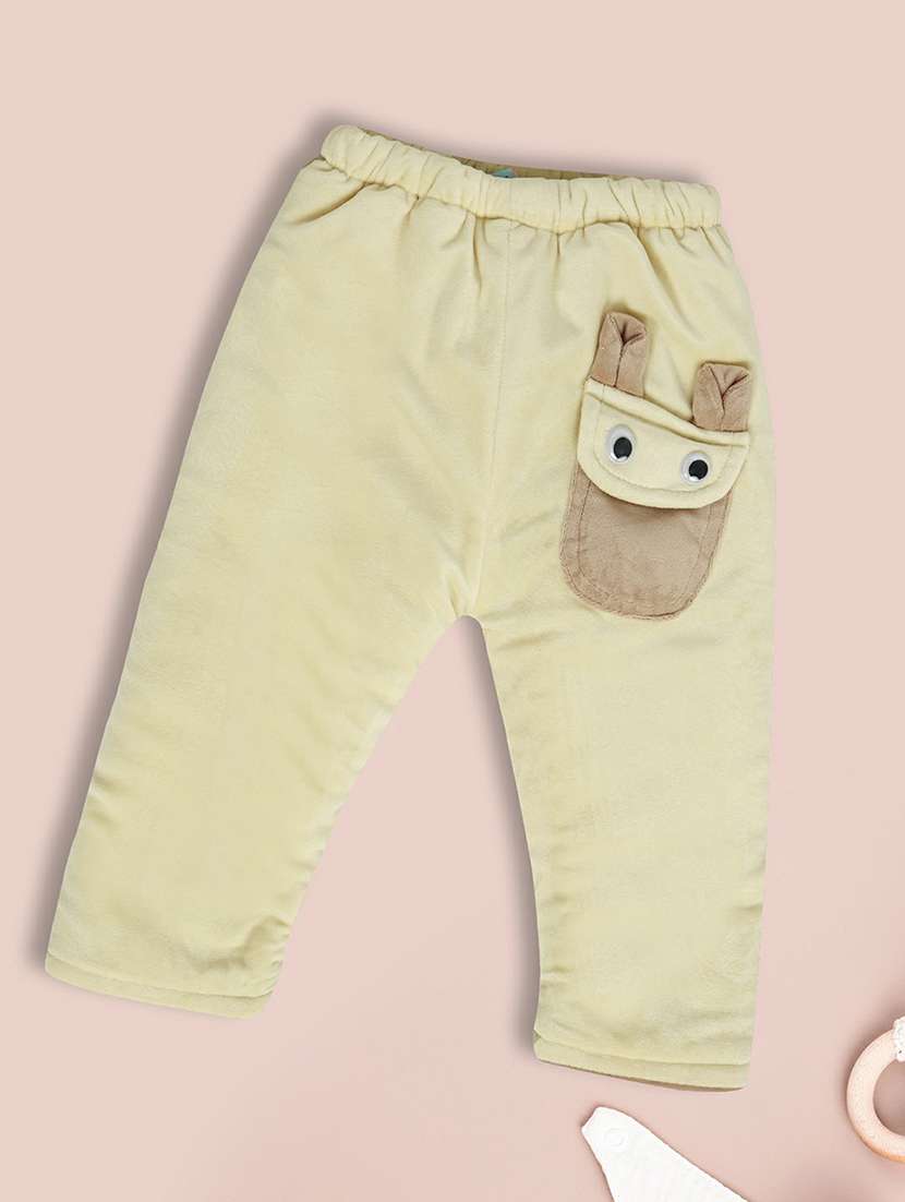 light yellow cotton casual trouser