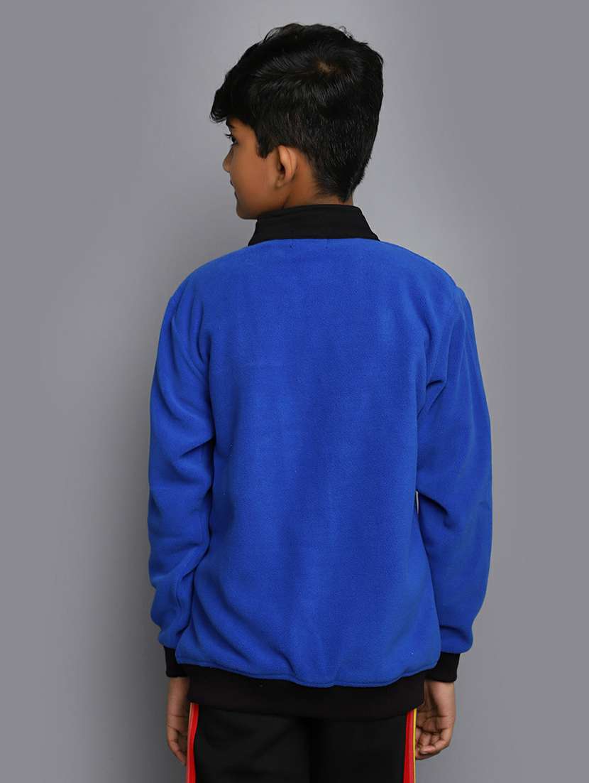 boys blue & black zipper sweatshirt - 20595815 - Standard Image - 2