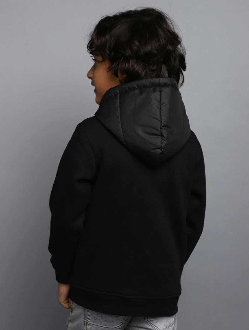 boys black hooded sweatshirt - 20595848 -  Standard Image - 2