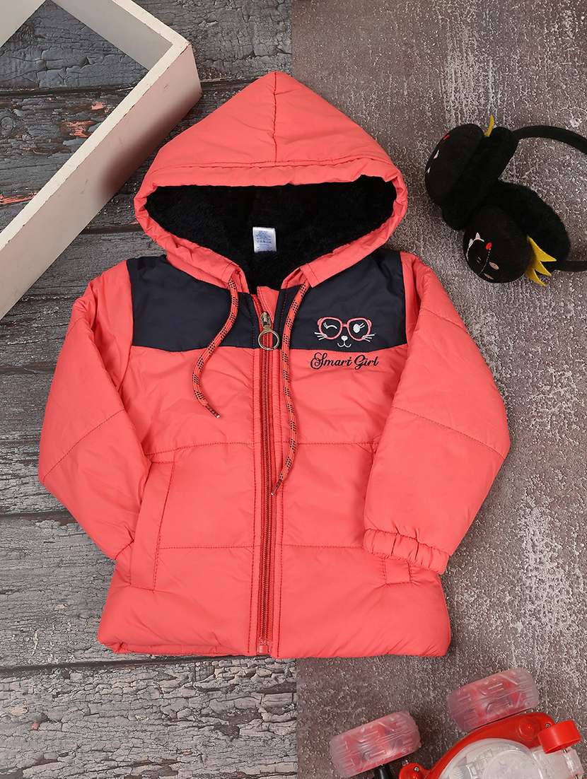 color block full sleeve quilted jacket