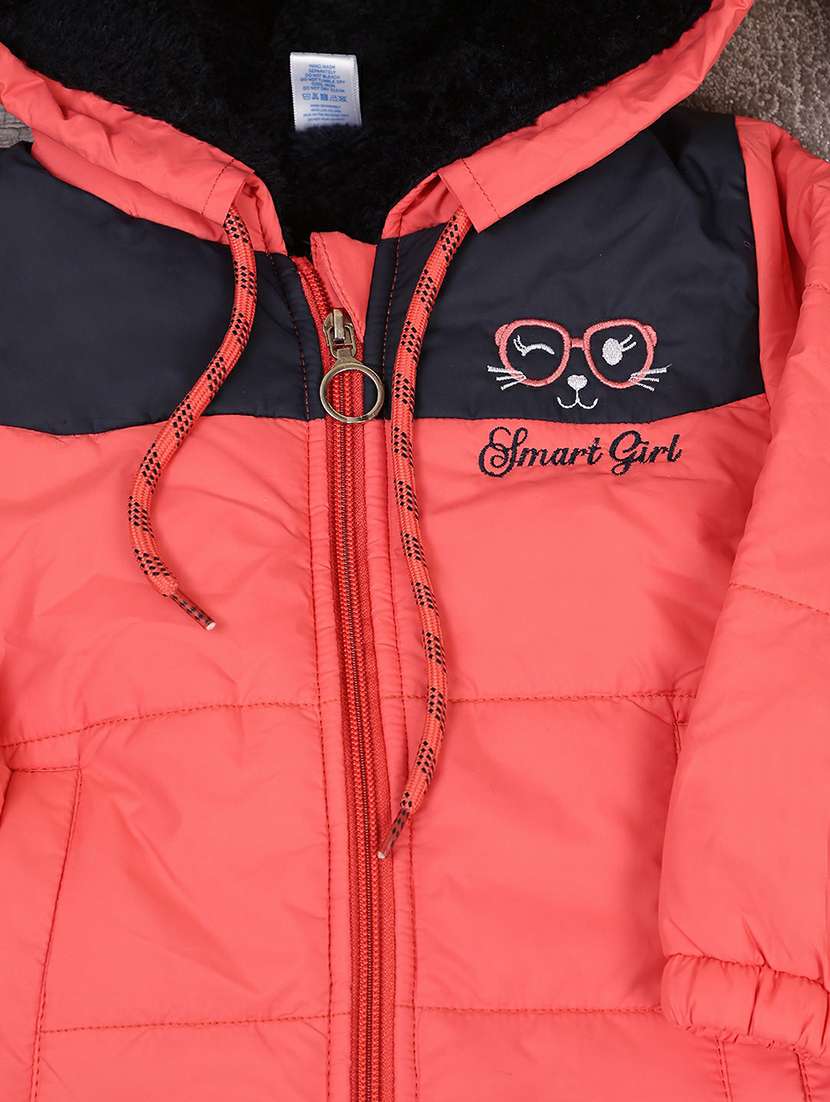 color block full sleeve quilted jacket - 20595900 -  Standard Image - 2