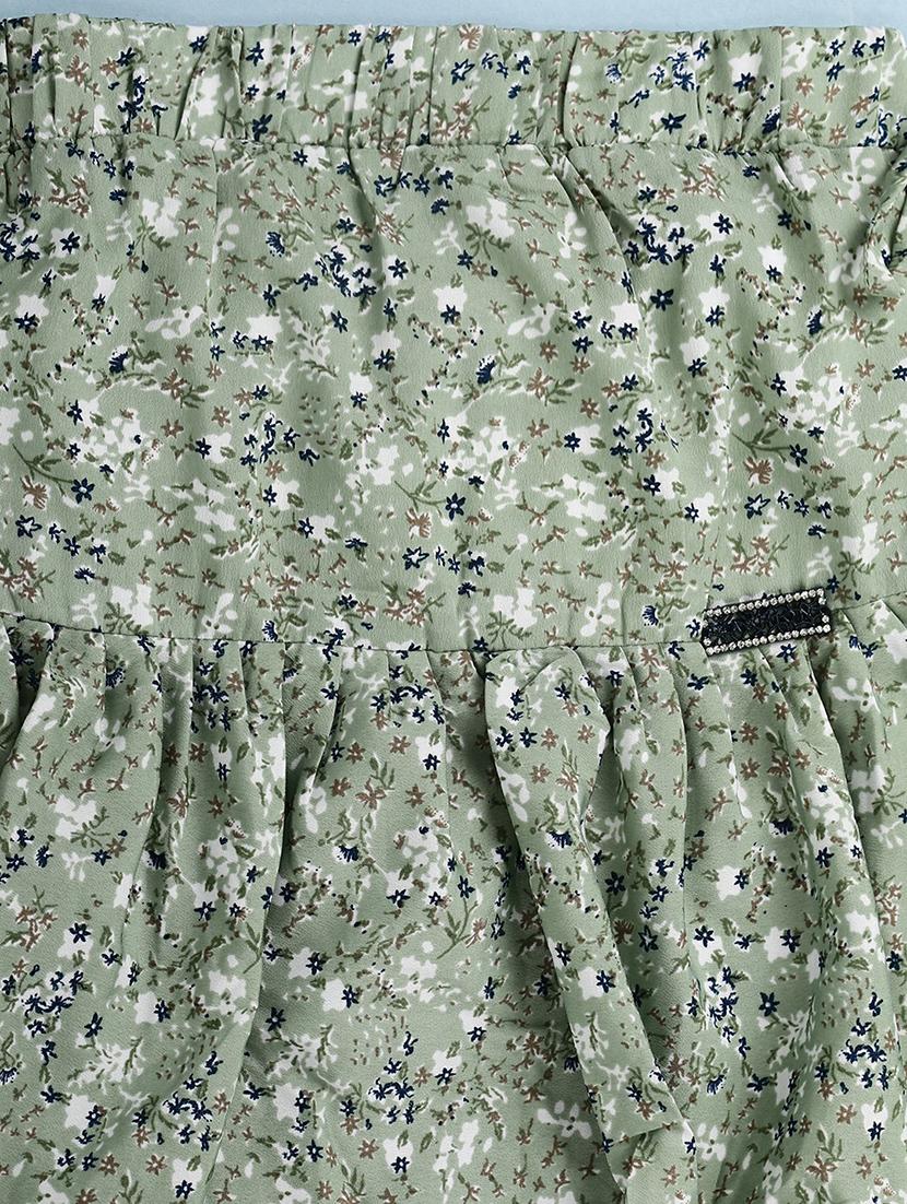kids floral printed layered regular skirt - 20595952 - Standard Image - 2