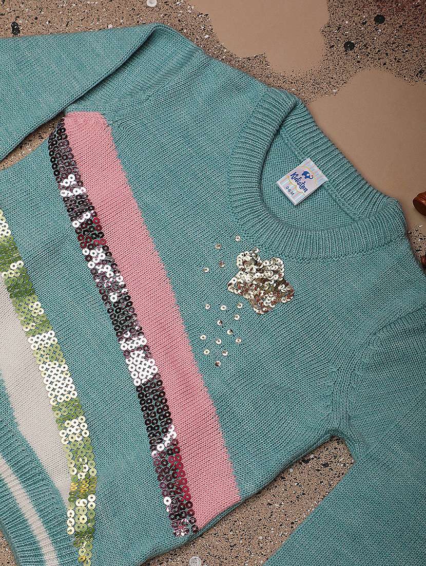 multi colored sequined sweater - 20595953 -  Standard Image - 2