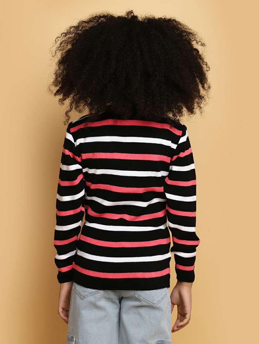 girls multi colored striped sweater - 20595960 -  Standard Image - 2