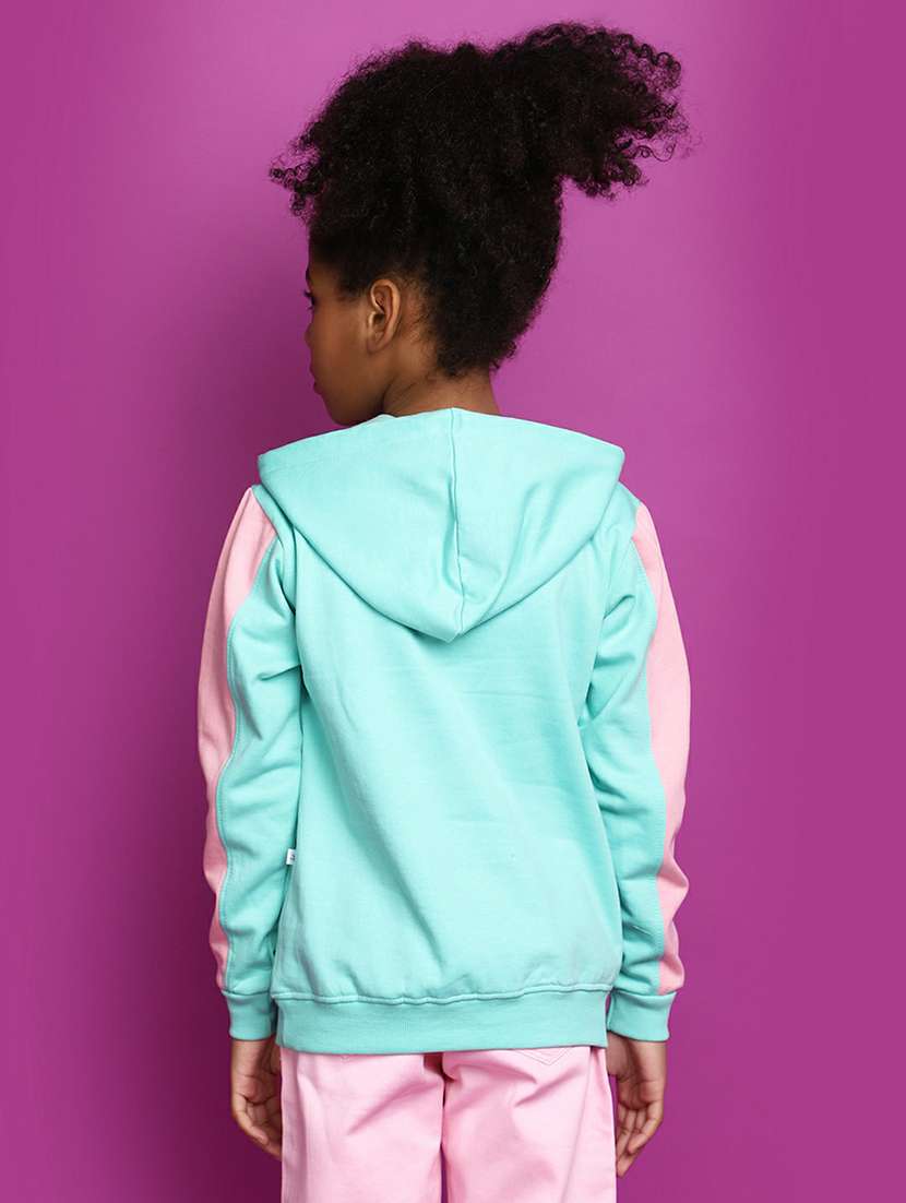kids sleeves taped detailed hooded sweatshirt - 20596016 - Standard Image - 2