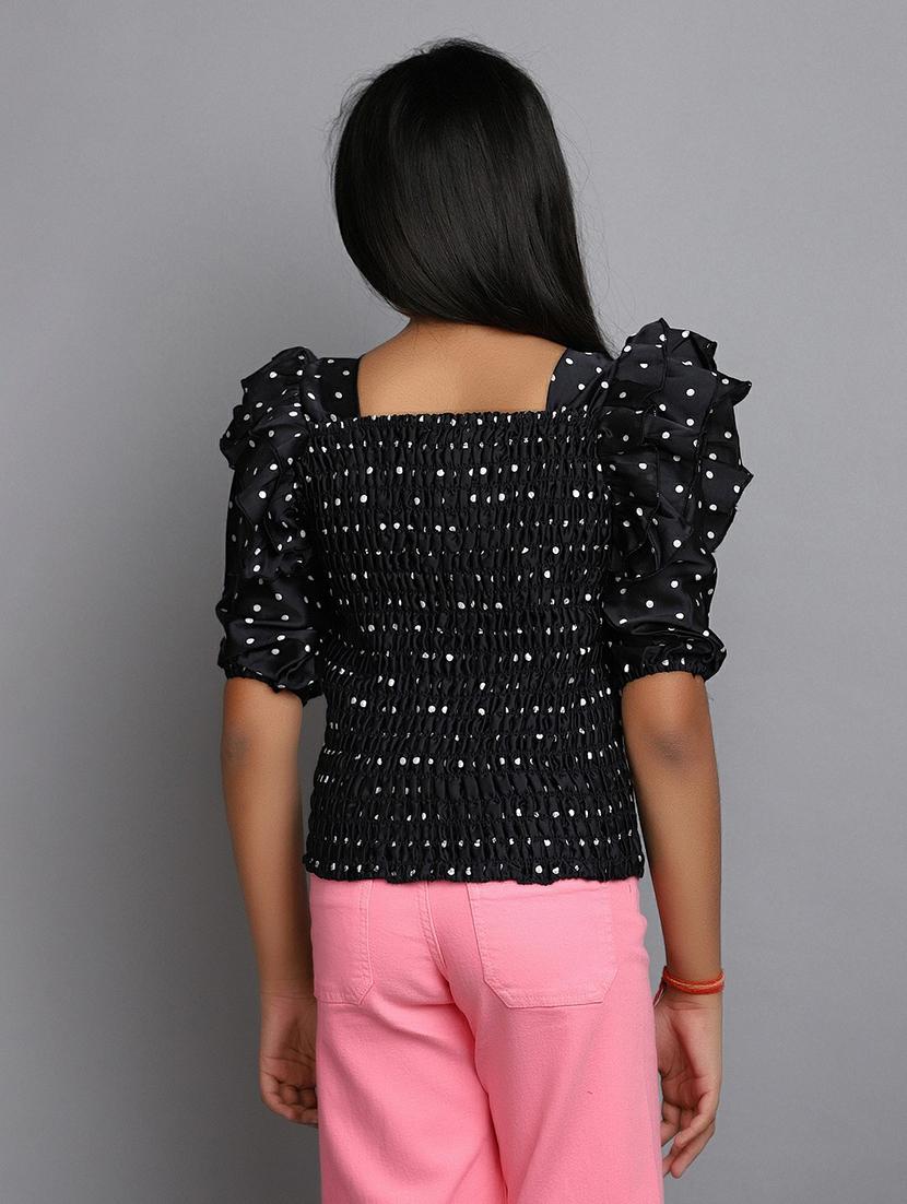 girls tie up neck top - 20596127 - Standard Image - 2