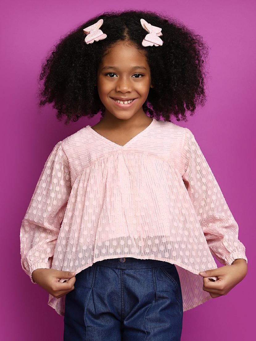 girls v-neck top - 20596130 - Zoom Image - 0