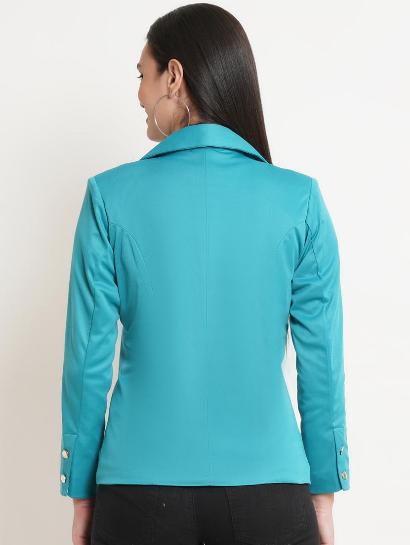 women solid formal blazer - 20596145 - Standard Image - 2