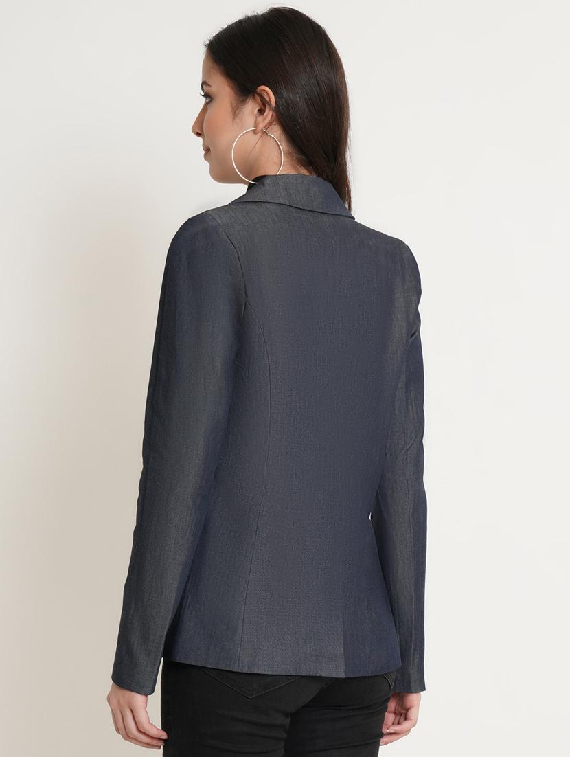 women solid formal blazer - 20596146 - Standard Image - 2