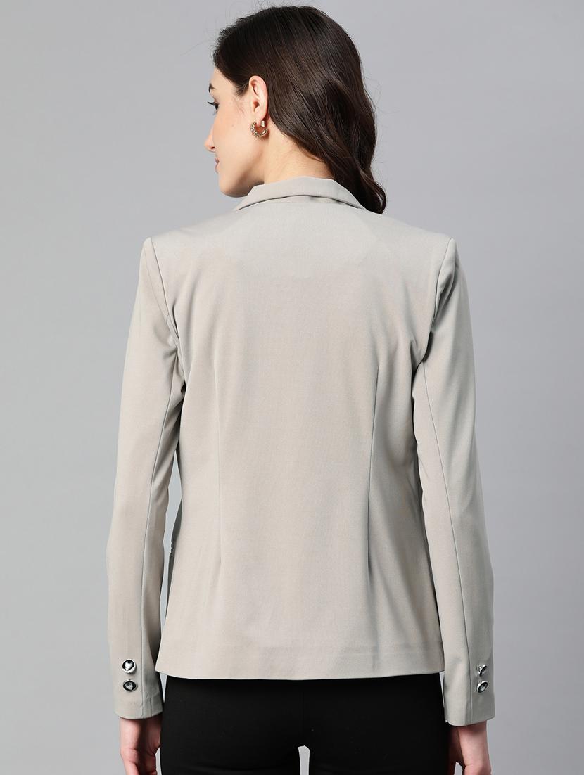 women solid formal blazer - 20596151 - Standard Image - 2