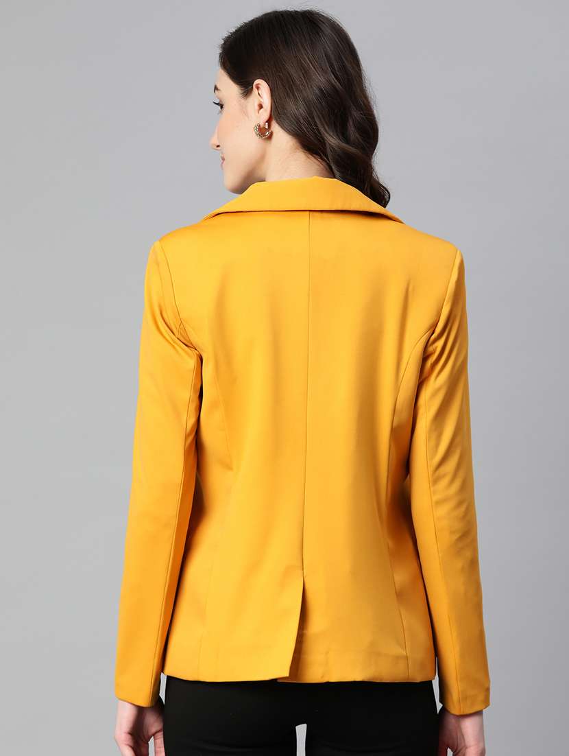 women solid formal blazer - 20596153 - Standard Image - 2