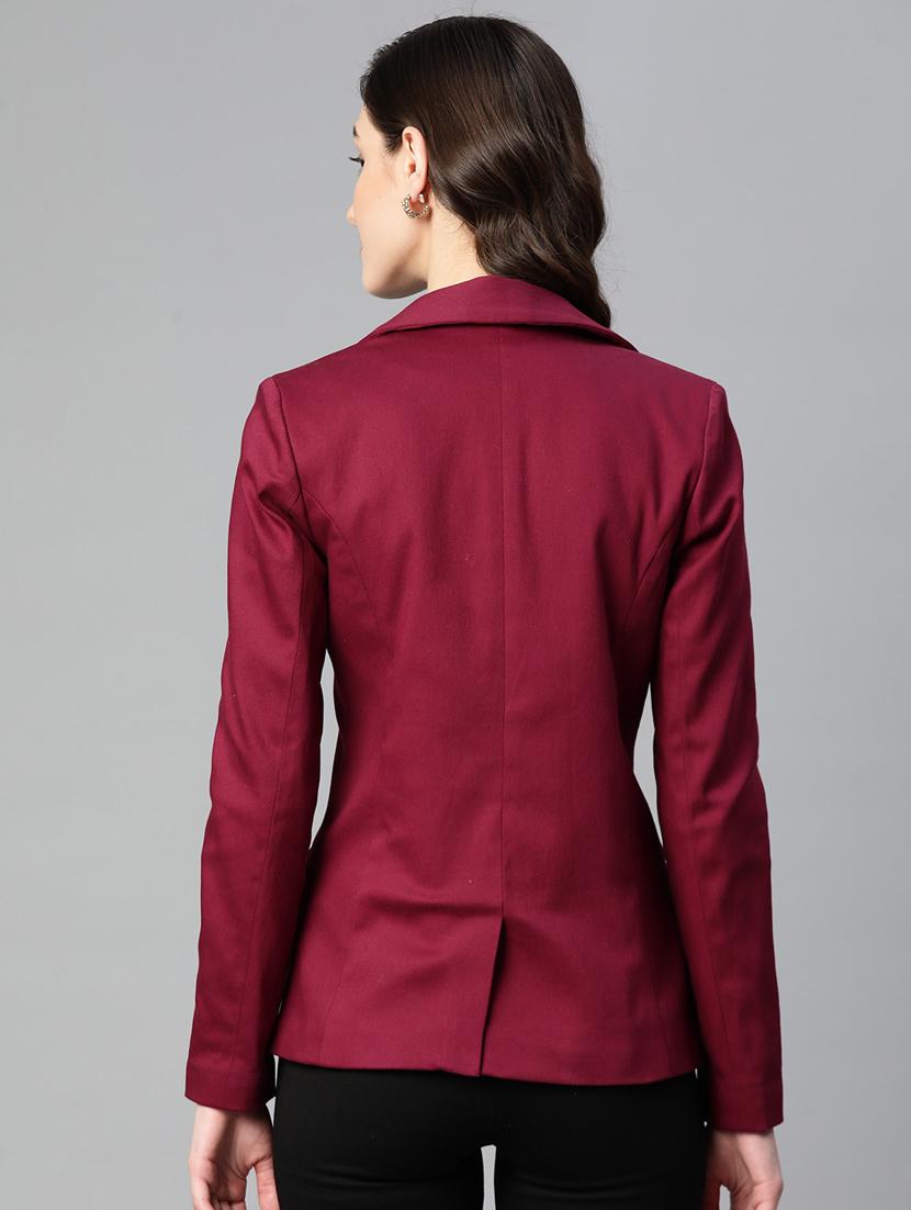 women solid formal blazer - 20596156 - Standard Image - 2