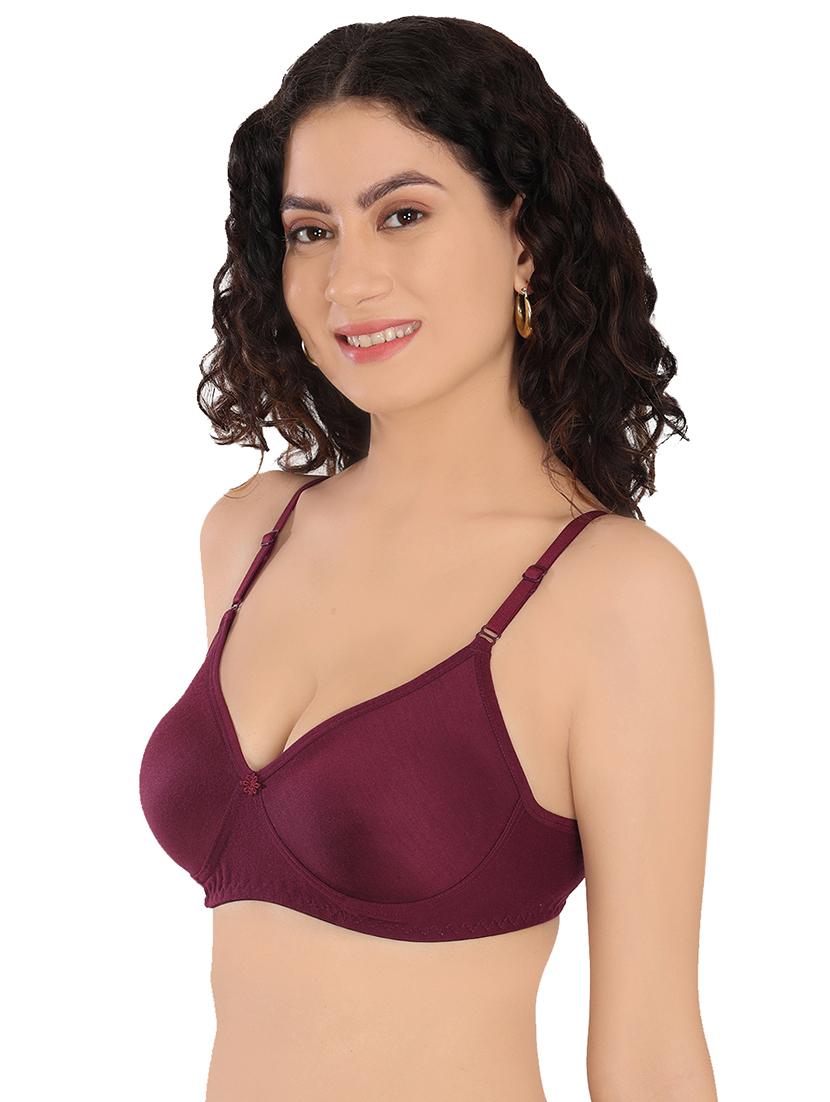women pack of 3 solid t-shirt bra - 20596809 - Standard Image - 2