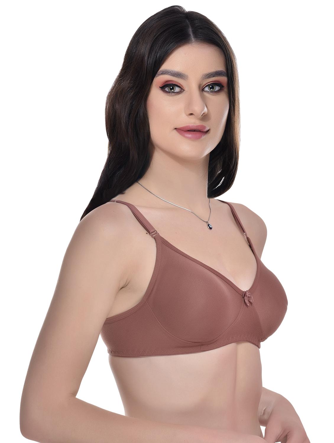 women pack of 3 solid t-shirt bra - 20596832 - Standard Image - 2