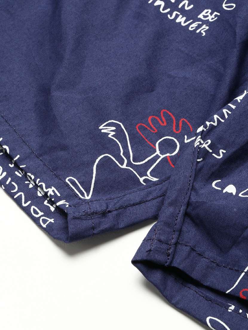 blue quirky print cotton blend boxer - 20597932 -  Standard Image - 7