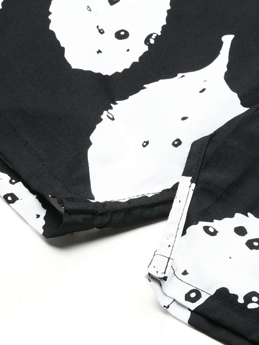 black printed cotton blend boxer - 20597953 -  Standard Image - 7