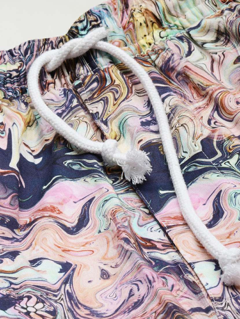 multi colored cotton blend coord set - 20598494 -  Standard Image - 7