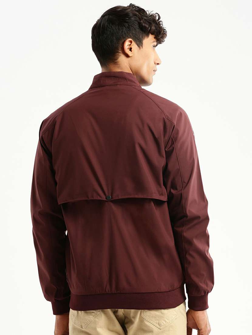 maroon nylon bomber jacket - 20598516 -  Standard Image - 2