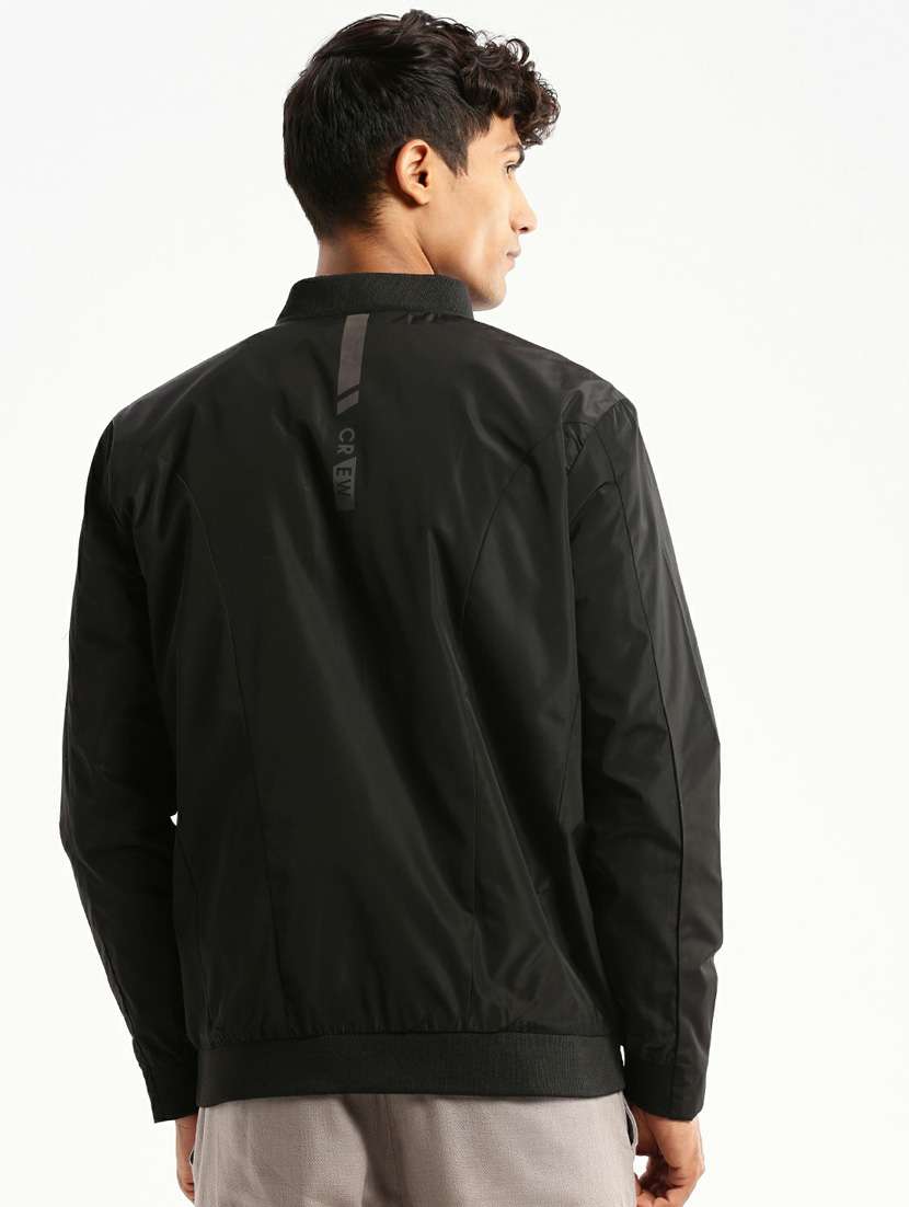 black nylon bomber jacket - 20598517 -  Standard Image - 2