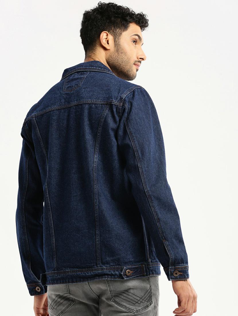navy blue denim jacket - 20598537 - Standard Image - 2